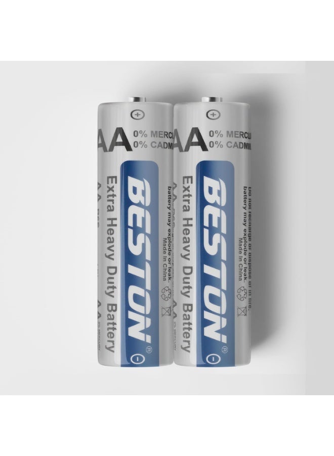 BESTON Battery Heavy Duty Carbon Pen Zinc R6S AA Shrink Pack of 4 Shrink - Image 5