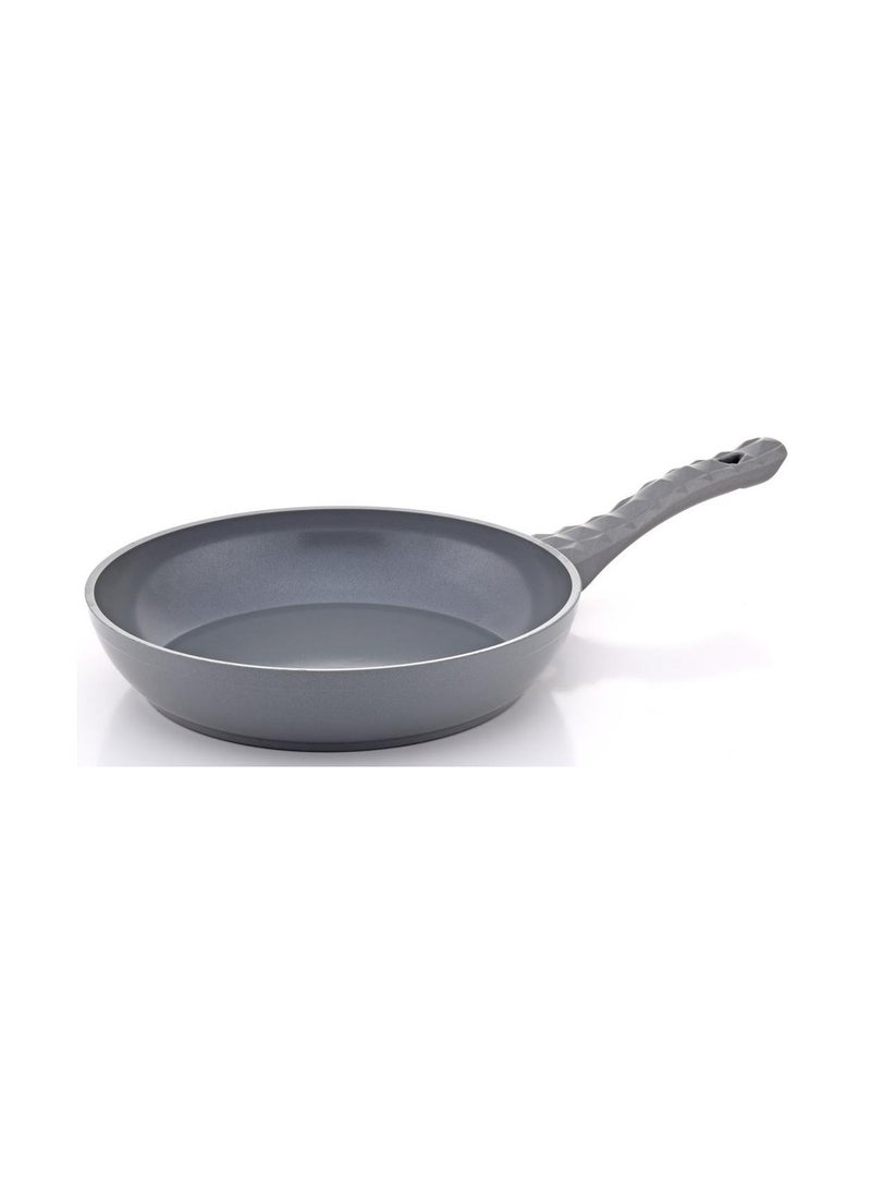 Homemaker Hella Ceramic Non-Stick Frypan – 28 cm – PFOA-Free – Grey – Large, Healthy & Elegant Frying Pan for Daily Cooking