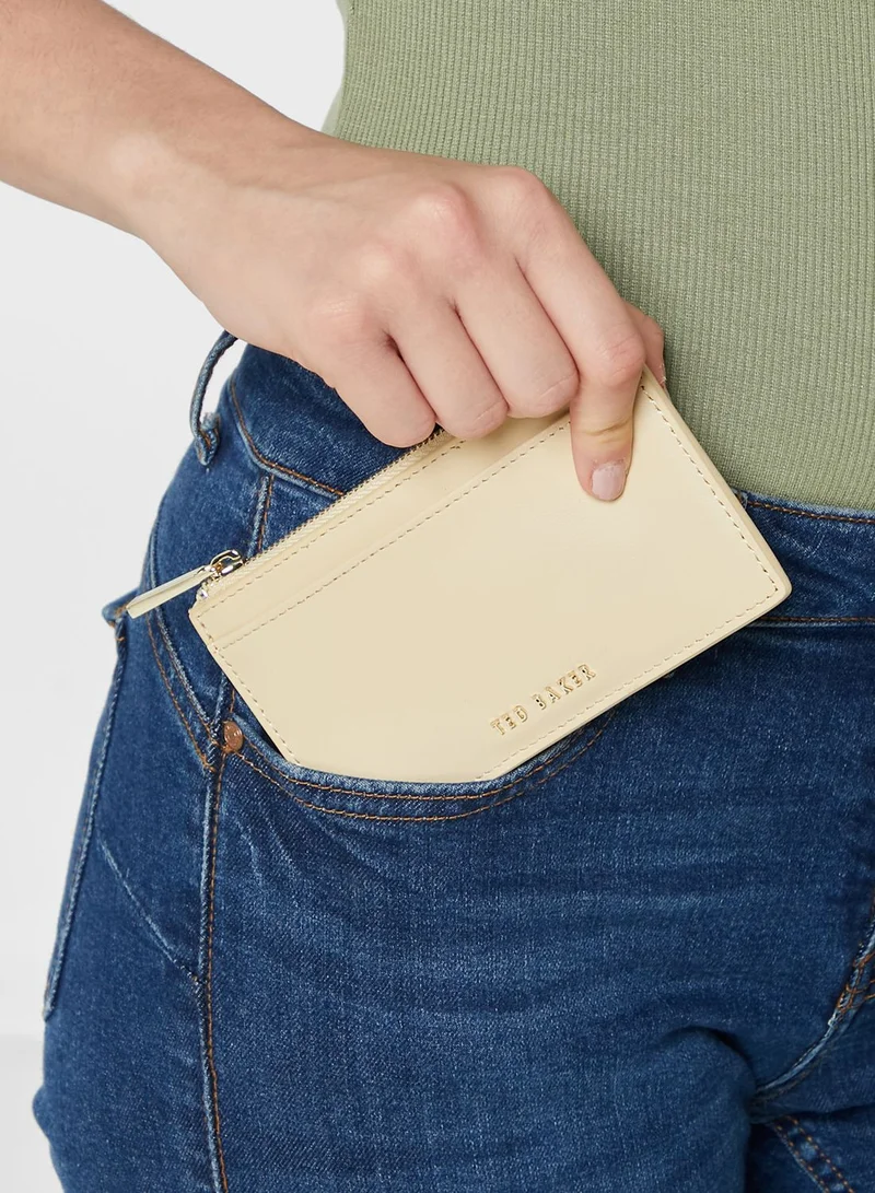 Ted Baker Samie Coated Zip Card Holder