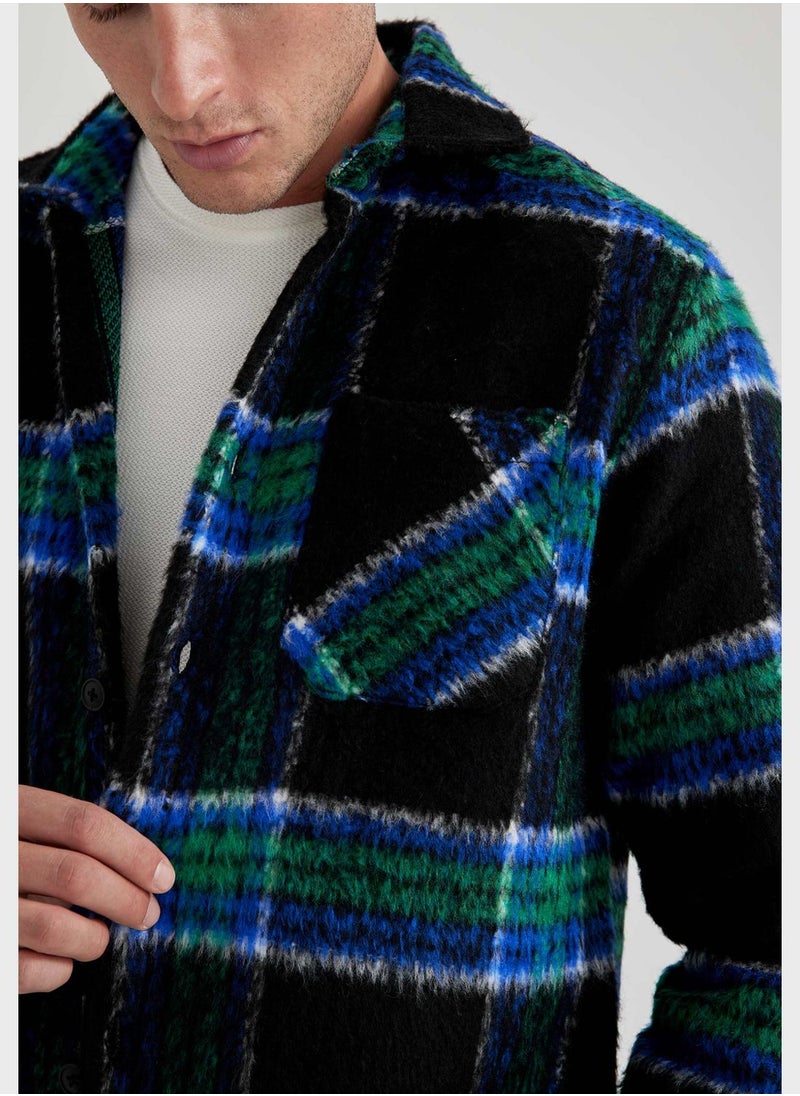 DeFacto - Checked Pocket Jacket - Image 1