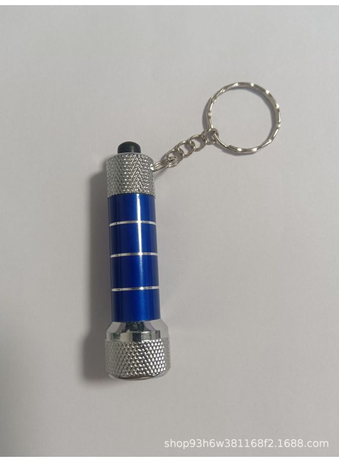 Aluminum Alloy 5LED Portable Small Flashlight Mini Travel Convenient Keychain Light Manufacturers Wholesale-Color:Blue  - Image 1
