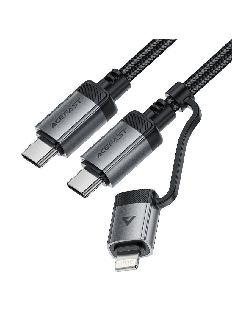 ACEFAST Charging Data Cable C20-01 USB-C to Lightning / USB-C - Image 1