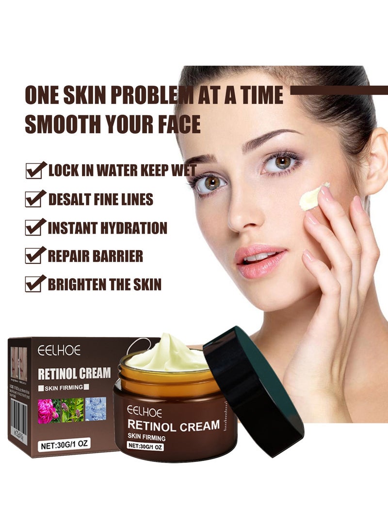 EELHOE Retinol Cream, Ant-Aging Wrinkle Firming Cream, Retinol Firming and Revitalizing Cream 30g - Image 2