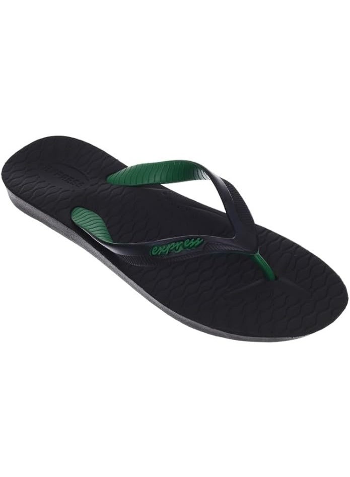 EXPRESS Wave Slipper - Black × Green - Image 3