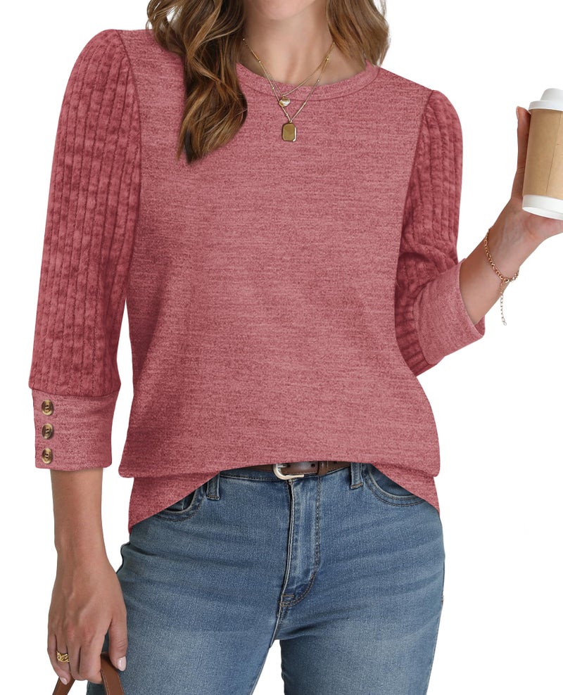 WIHOLL Womens Tops Shirts Plus Size Clothes for Women Fashion Winter Clothing Business Casual Comfiest Airport Outfits Fall Clothes Dressy Tunics Sweaters Travel Maternity - Image 2