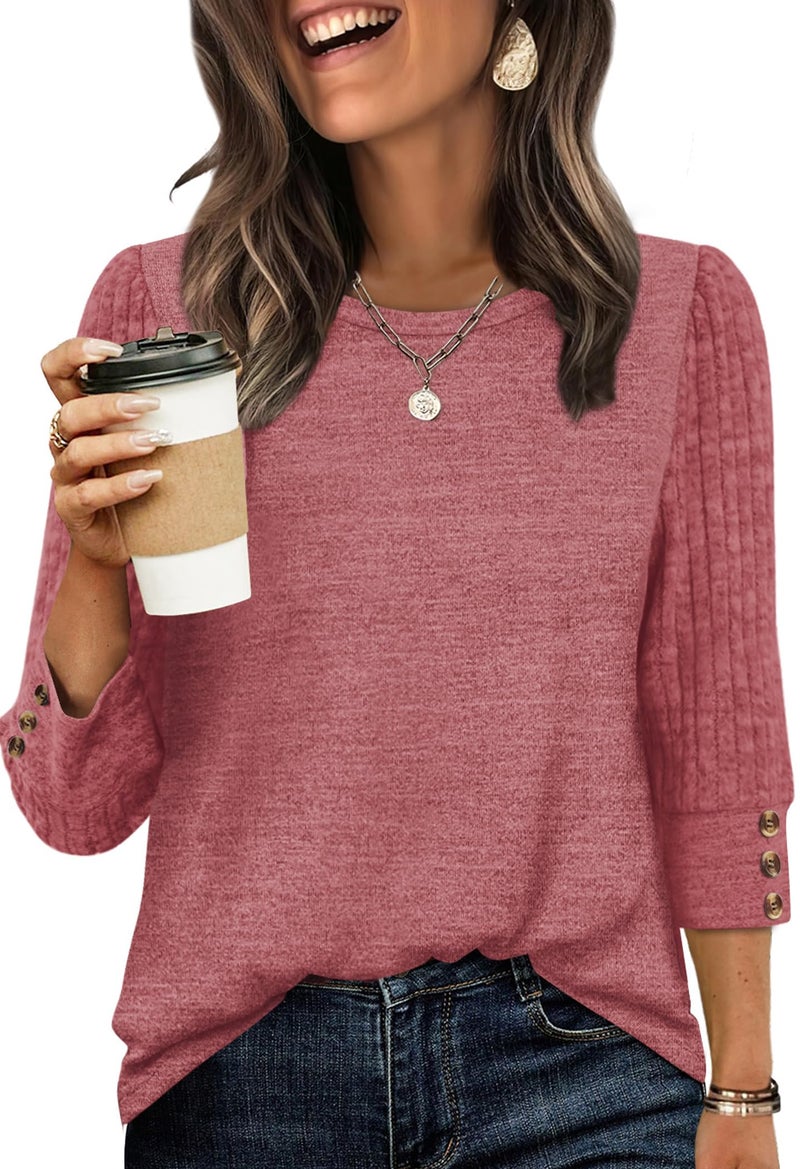 WIHOLL Womens Tops Shirts Plus Size Clothes for Women Fashion Winter Clothing Business Casual Comfiest Airport Outfits Fall Clothes Dressy Tunics Sweaters Travel Maternity - Image 1