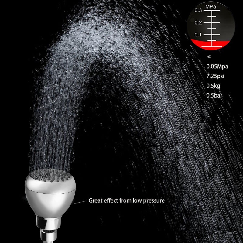 Nuodan High Pressure Shower Head - Powerful Bathroom Pressure Boosting Showerhead - Perfect Universal Replacement for Rain Shower Heads(Chrome) - Image 2