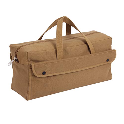 Rothco Canvas Jumbo Mechanic Tool Bag, Coyote Brown - Image 3