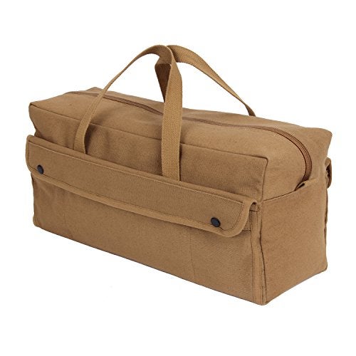 Rothco Canvas Jumbo Mechanic Tool Bag, Coyote Brown - Image 2