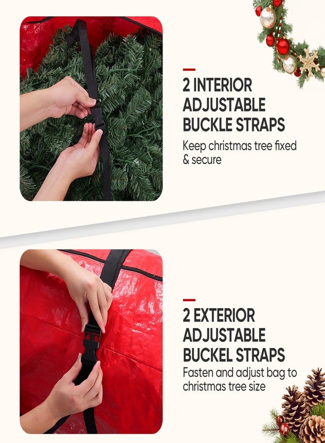 BALEINE 7.5 ft Rolling Christmas Tree Storage Bag, 2 Swivel Wheels for Easy Moving, Heavy Duty Extra Large Artificial Christmas Tree Bag with Reinforced Carry Handles and Fixed Buckle (Black) - Image 3