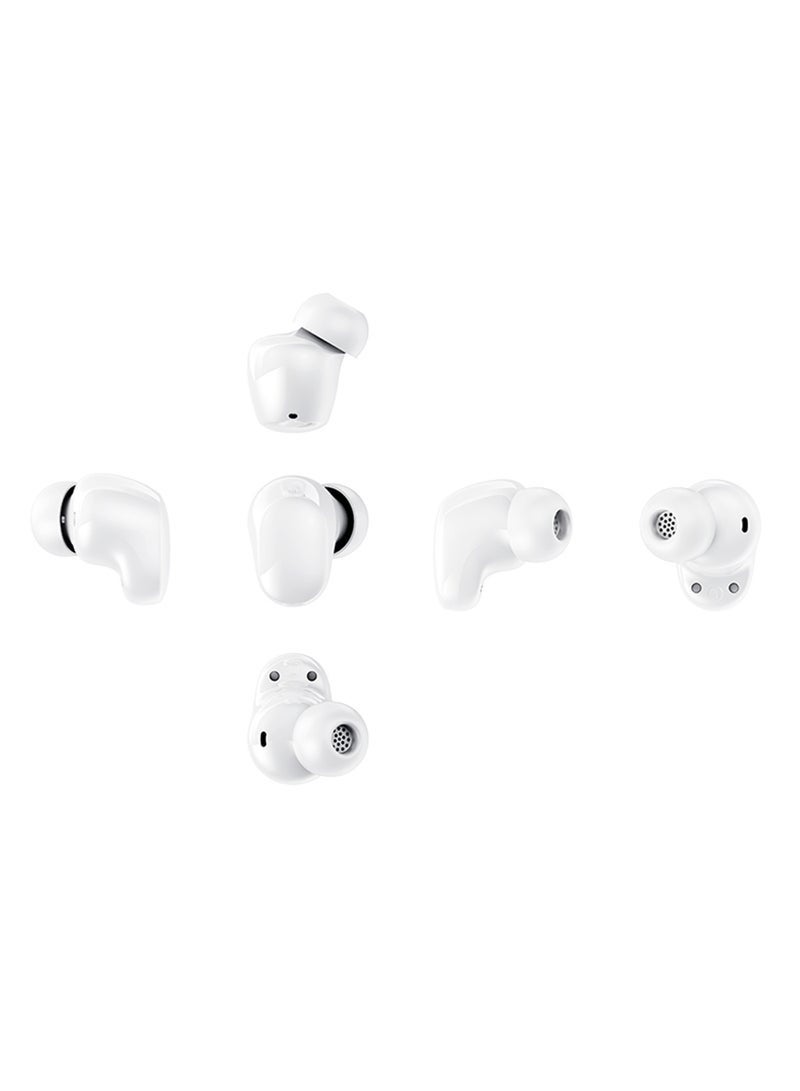 ELTRAZONE Buds 6 Play Wireless Earbuds | 10mm Dynamic Driver | AI Noise Cancellation | Bluetooth 5.4 | Comfortable Fit, Seamless Connection & Up to 36 Hours Playtime – White - Image 4