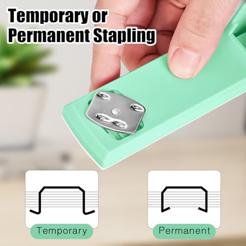 Muxdilu Stapler 25 Sheet Capacity with 1000 Staples and Staple Remover, Staplers for Desk, Non-Slip Office Stapler, Green - Image 4