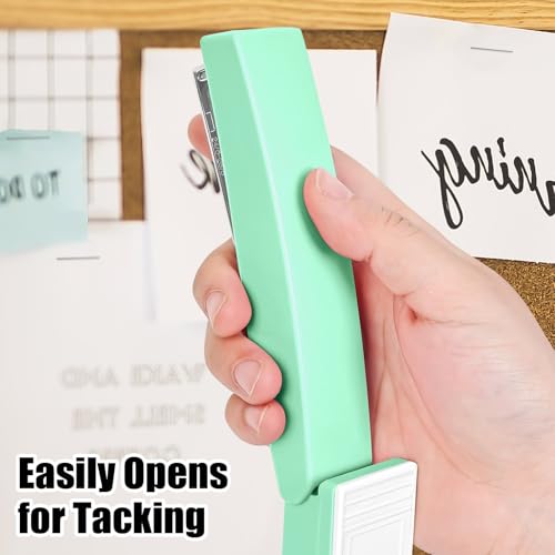 Muxdilu Stapler 25 Sheet Capacity with 1000 Staples and Staple Remover, Staplers for Desk, Non-Slip Office Stapler, Green - Image 5