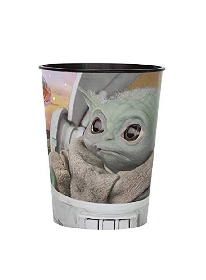 Unique Mandalorian The Child Plastic Stadium Cup1 Pc 1 Count (Pack Of 1) Multicolor - Image 1