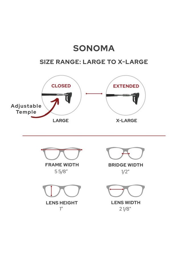 clic - Magnetic Reading Glasses Computer Readers Adjustable Temples Sonoma (Lxl Tortoise 2.50 Magnification) - Image 1