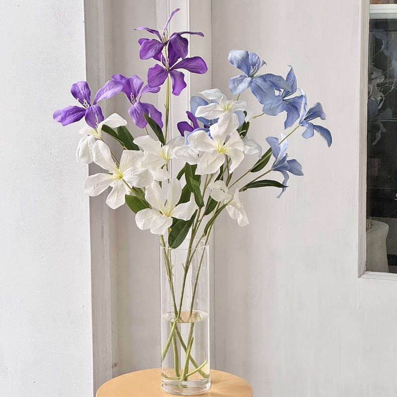 Oil Painting Wind Flaming Orchid Artificial Flowers Fake Flowers Home Living Room Decoration Wedding Auditorium Garden Set Shop Window Decoration - Image 3