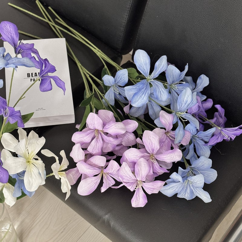 Oil Painting Wind Flaming Orchid Artificial Flowers Fake Flowers Home Living Room Decoration Wedding Auditorium Garden Set Shop Window Decoration - Image 5
