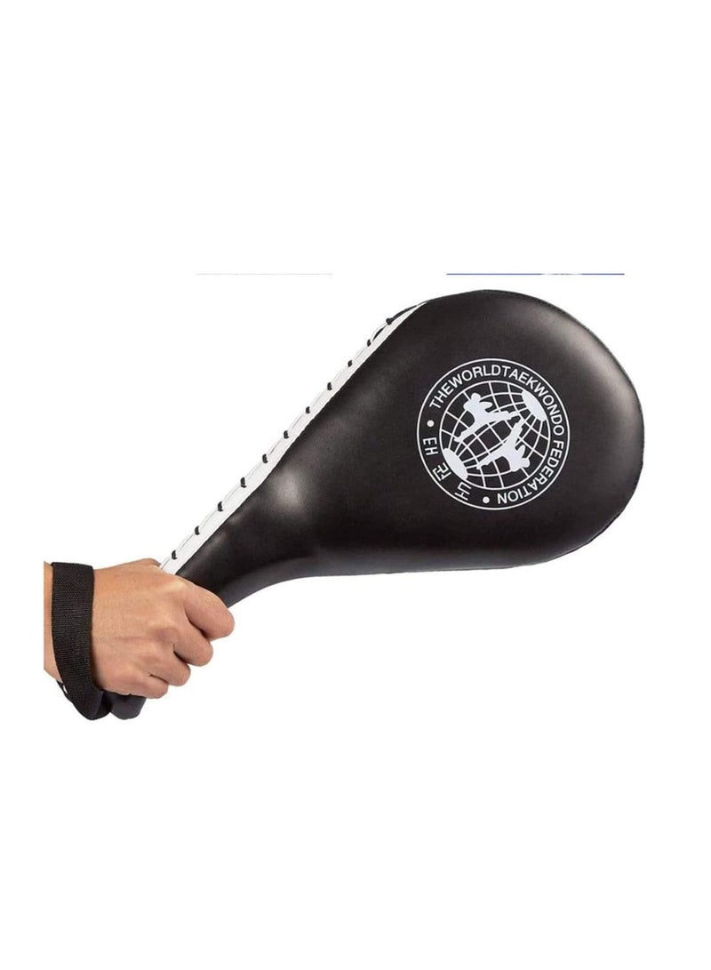 Barakah زوج واحد من هدف حقيبة الملاكمة للأقدام تايكوندو ركلة مزدوجة للتدريب للبالغين والأطفال وسادة هدف تايكوندو كاراتيه MMA كيك بوكسينغ هدف وسادة معدات تدريب سيف اللعب للياقة البدنية المنزلية وصالة الألعاب الرياضية - Image 2