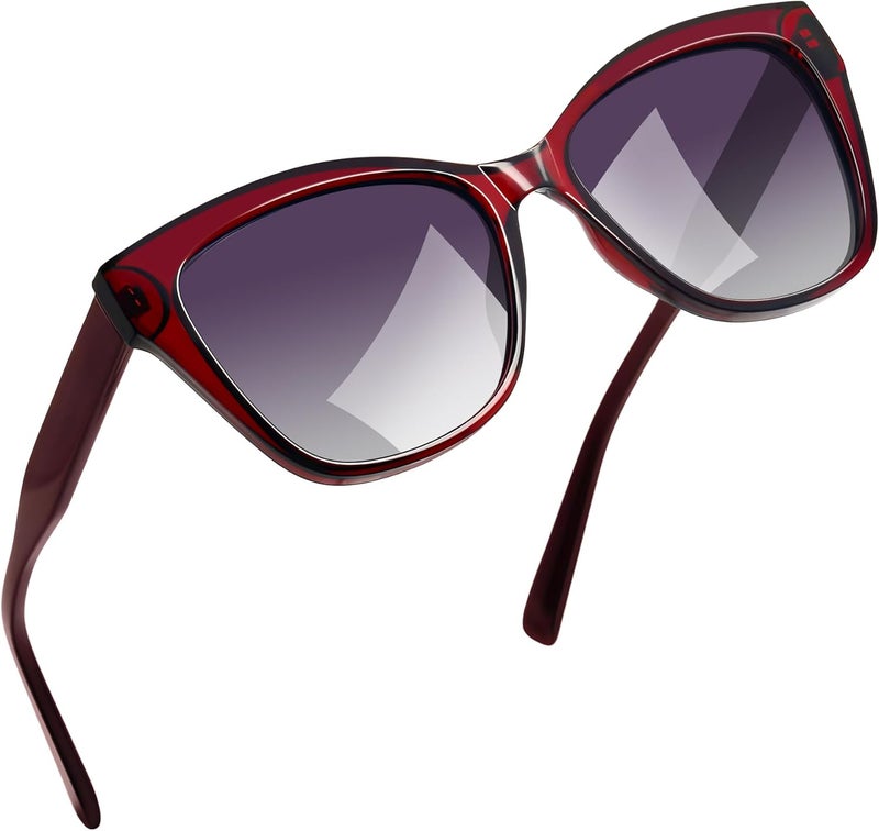 Joopin Sunglasses Women Polarized Cat Eye UV Protection TR90 Big Frame Shades Lady Sunglass Trendy Vintage Oversized Sun Glasses - Image 1