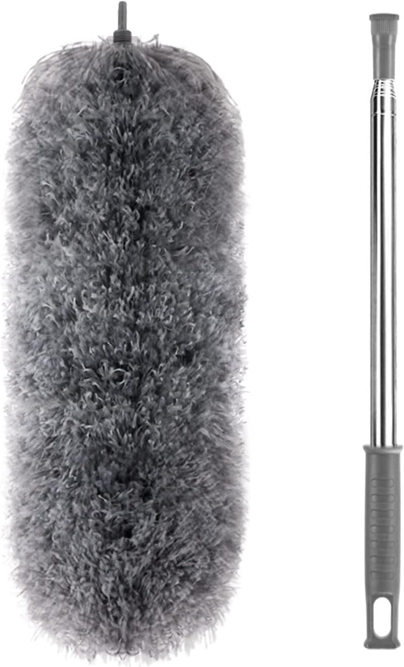YVYV Microfiber Feather Duster - an 100 inch Extendable and Bendable Long Handle Dusters for Dust and Cobweb Cleaning All-Round Home Cleaning - Image 2