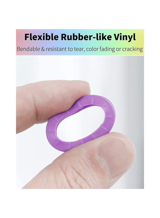 80Pcs Key Cap Tags Set in Plastic Key Identifier Coding Label Covers for Standard Flat House Keys (Not Suitable for Odd-Shaped Keys), 2 Styles - Image 3