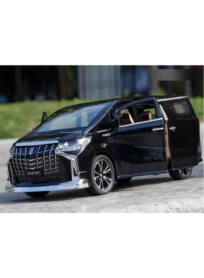 تشي زي سيارة لعبة معدنية MPV فاخرة بمقياس 1:24 – نموذج سحب خلفي بمحاكاة واقعية مع صوت وضوء لهواة الجمع والأطفال - Image 2