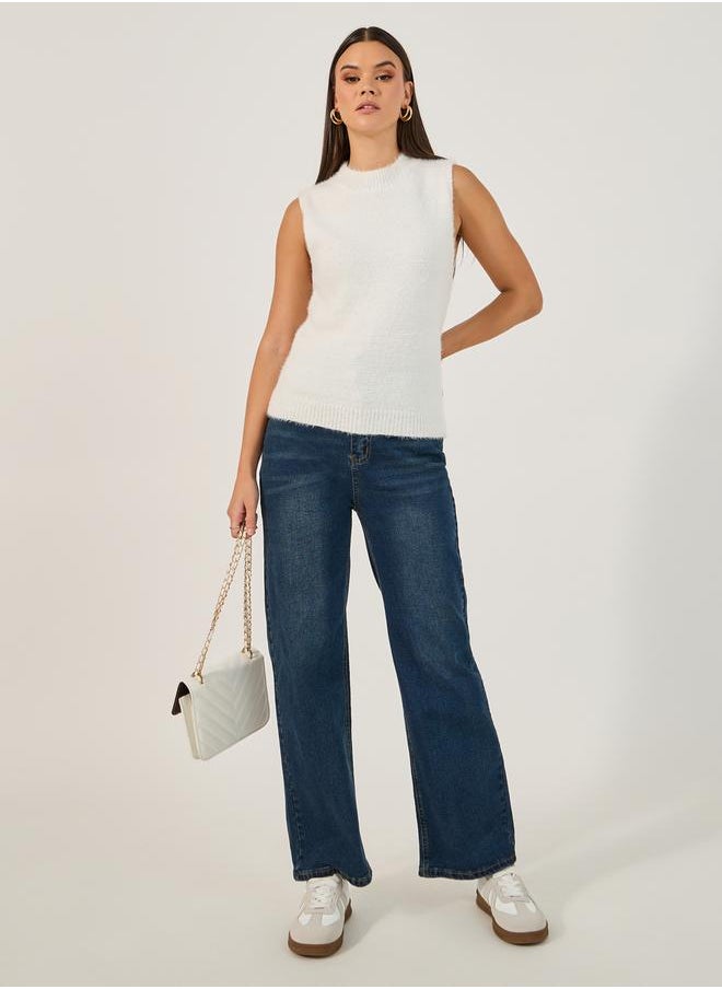 Styli Soft Textured Sleeveless Knit Top  - Image 2