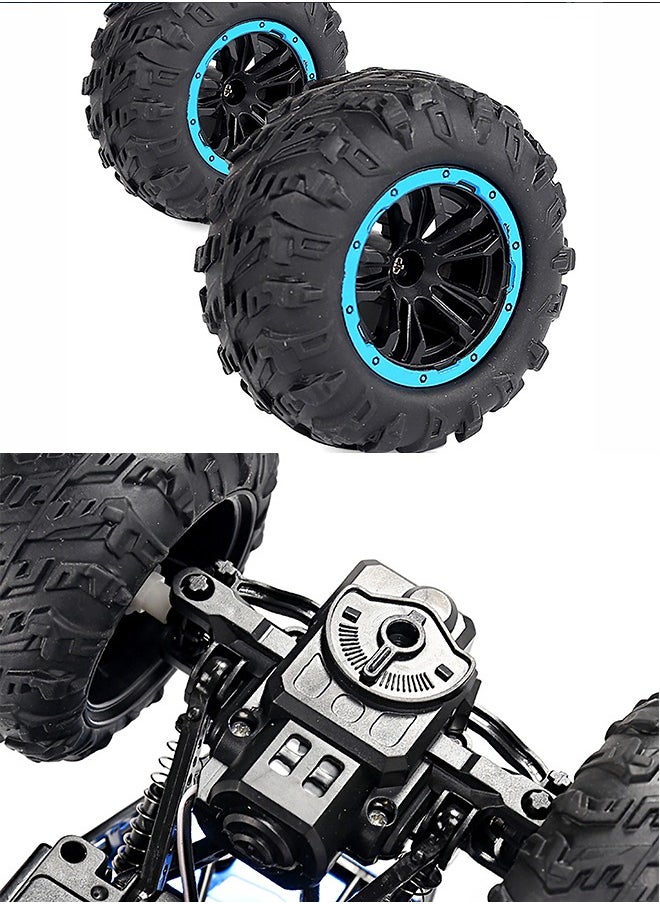 GROIC - RC Racing Car, All Terrains Electric Toy Alloy Remote Control Car,  Cross-Country Climbing Rechargeable Children's Toy Car with Led Lights - Image 1