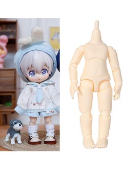 silvercnc Flexible 13 Ball Jointed Doll Body with Spare Hands No Head OB11 Dolls Action Figures for 1/12 Dolls DIY Making Supplies Kids Toys - White  - Image 2