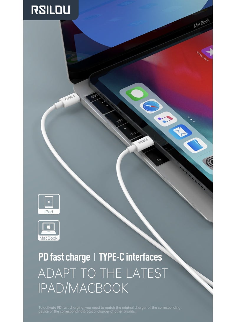 RSILOU-R2020 Type-C to Type-C Fast Charging Data Cable (100cm) – Durable High-Speed USB-C Cable for Smartphones, Tablets & Laptops - Image 5