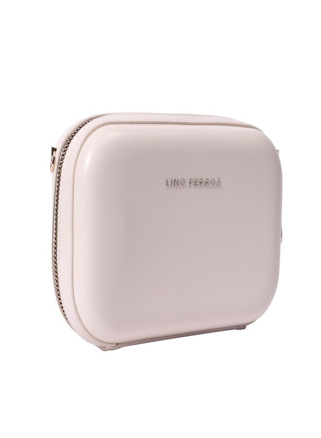 Lino Perros Womens Beige Sling Bag - Image 3