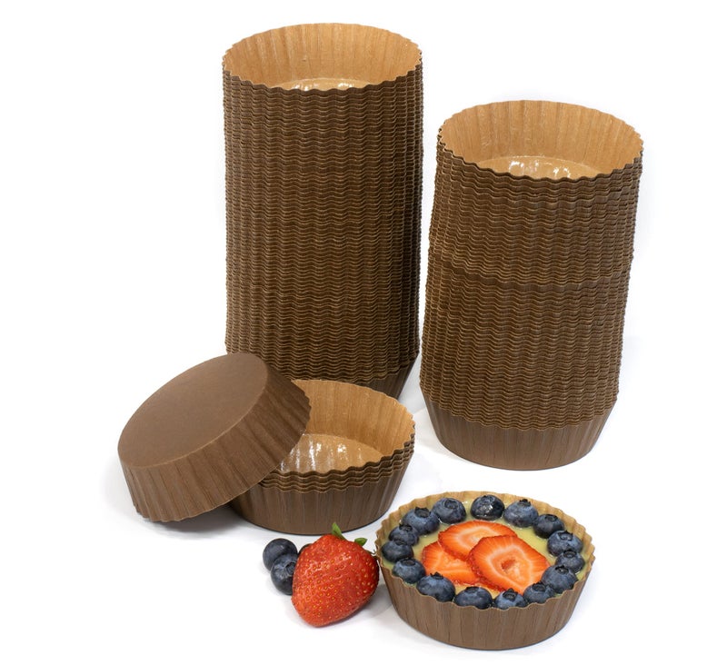 JA Kitchens Ridged Paper Coated Baking Cup  Sturdy for Baking and Serving 70