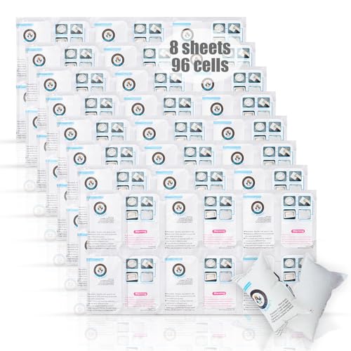 WORLD-BIO Shipping Ice Packs Small Cold Packs for Food Shipping, Long Lasting Dry Ice Packs for Coolers, Reusable Ice Sheets for Coolers Freezer Packs, 96 Cells - Image 1