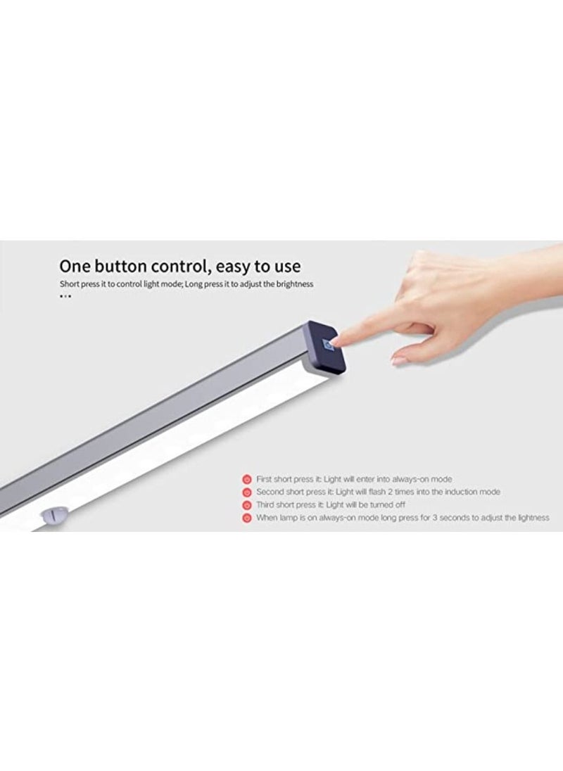 Excellence - Rechargeable Motion Sensor Closet Lights LED Cordless Inside Wireless Magnetic Stick on any surface  20 LED 4500K  No Battery Needed  Cabinet Baby room Closet Basement Entrance Sensor Light - Image 1