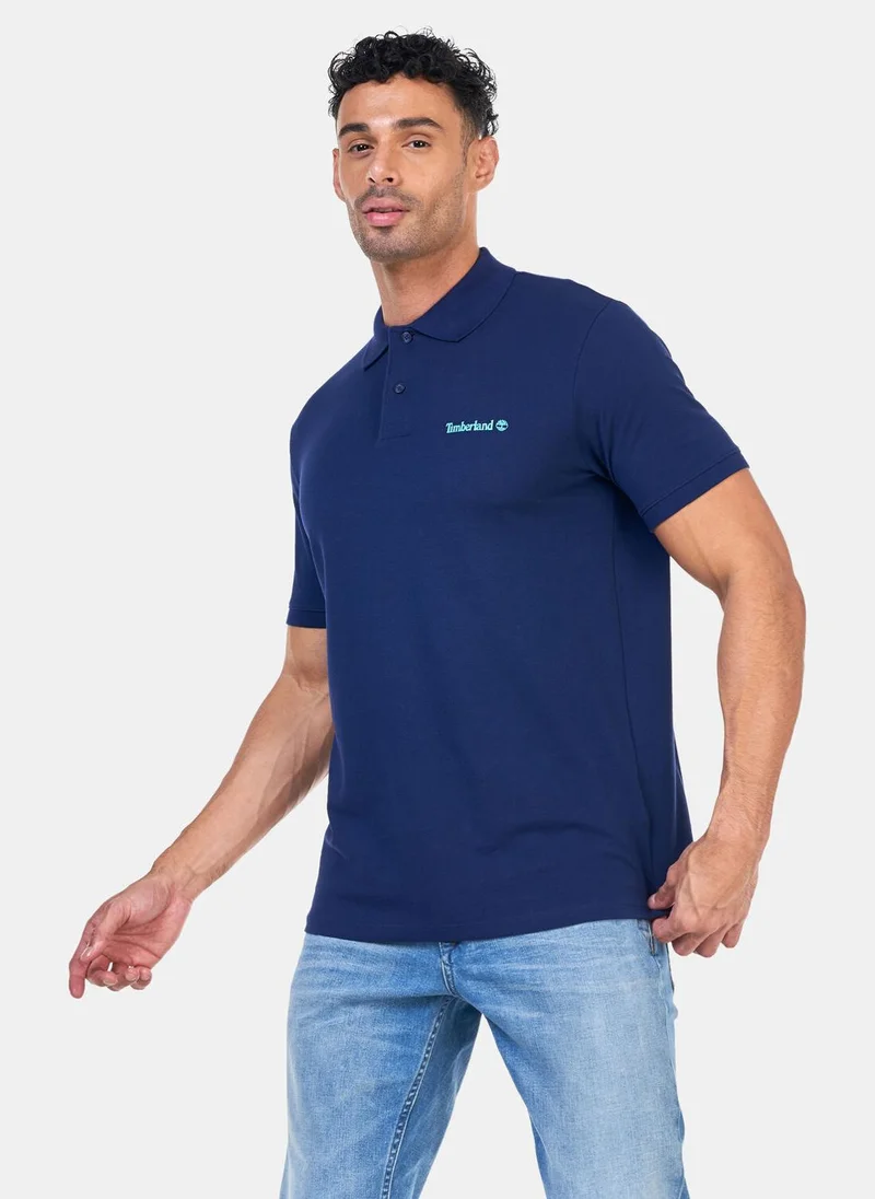 تمبرلاند Men's Small Logo Polo Shirt