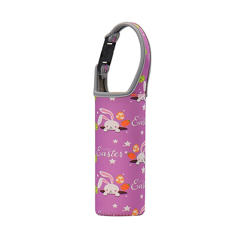 Insulated Cartoon Cup Sleeve Neoprene Simple Design Happy head. 