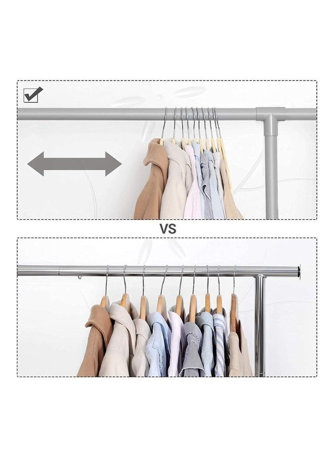 HOMESTAR - Velvet Hangers 10 Pack, Non-Slip Clothes Hangers, Suit Hangers with Shoulder Notches, 360° Swivel Hook, Space-Saving, for Closet, Beige - Image 1