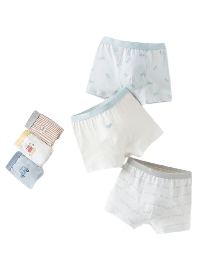 Dave & Bella (Dave & Bella) [Three-Pack] Boys' Children'S Underwear Baby Boxer Briefs Big Kids Four-Corner Pants - Image 2