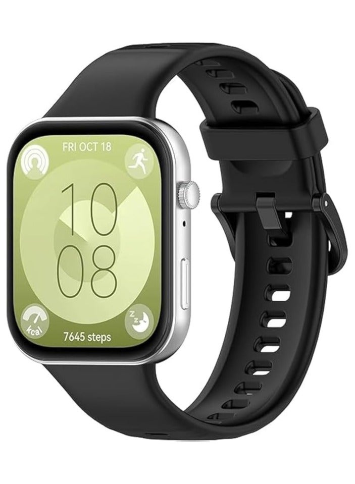 Band Compatible with Huawei Watch Fit 3 Band (Not for Watch Fit/Fit2) Strap Silicone Lightweight Sport Wristband Intended for Huawei Watch Fit3 - Image 2