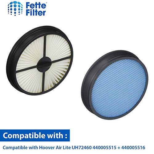 Fette Filter - Vacuum Filter Set Compatible with Hoover Upright Vacuum Models UH72460 UH72465 UH72460CA UH72460RM includes 2 HEPA Filter 440005516 and 2 Primary Filter 440005515 - Image 5