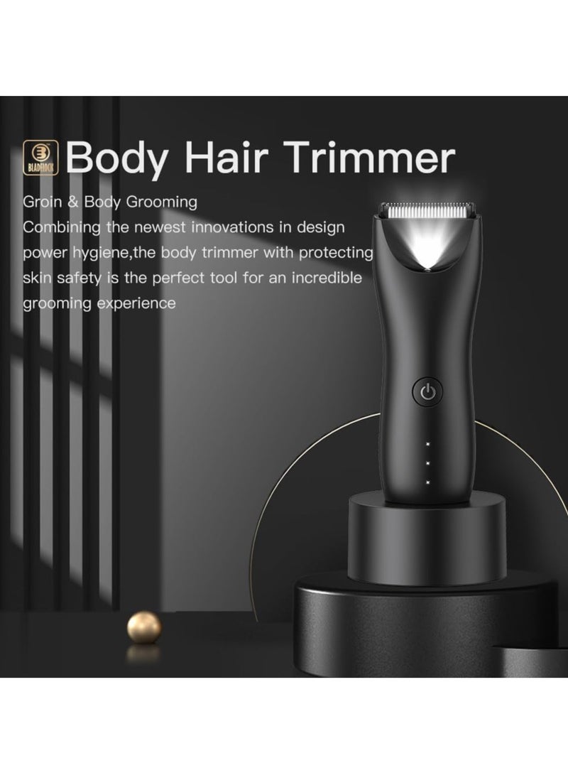 ENSSU Professional LED Spotlight Body Hair Trimmer - Electric Clippers for Men and Women - Beard, Body & Face Grooming - Barber-Quality Cutter - Waterproof, Low Noise - Wet & Dry Use - Image 5