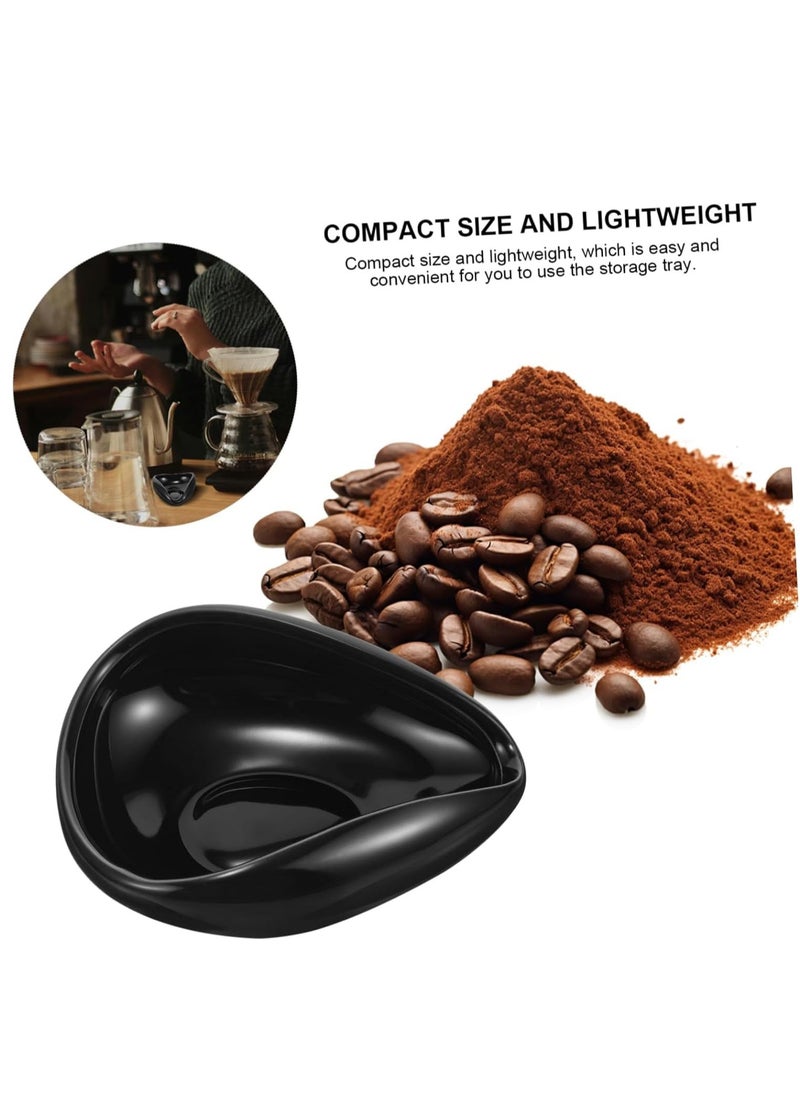 Generic Coffee Beans Dosing Cup, Coffee Dosing Tray, Ceramic Dosing Vessel, Loose Leaf Tea Vessel ,Single Dose Measuring Tray, Black  - Image 3
