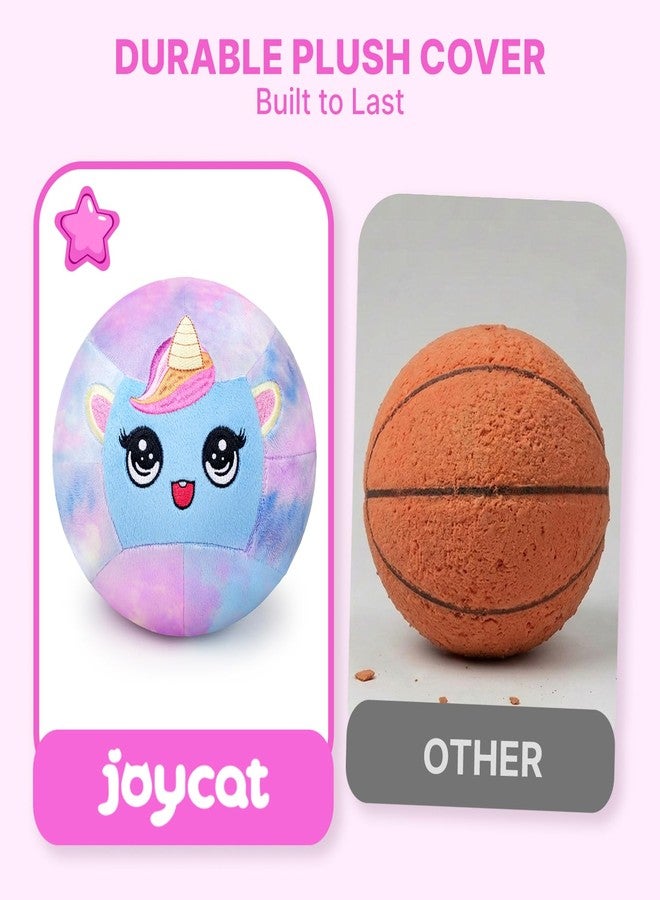 JoyCat Silent Basketball, Inflatable Soft Plush Toddler Basketball, Soundless Ball for Indoor Training and Quiet Dribbling, Unicorn Ball Gift for Girls Boys Ages 2 3 4 5 6 - Image 3