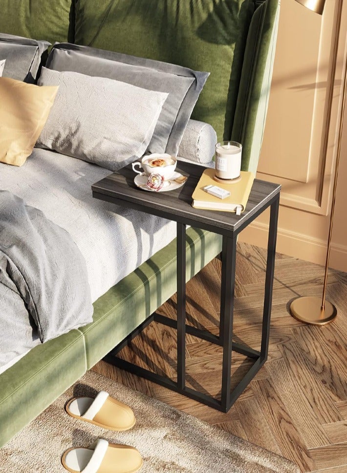 dida-cosmos Side Table, C Shaped End Table for Couch, Sofa and Bed, Large Desktop C Table for Living Room, Bedroom, Bedside - Image 5