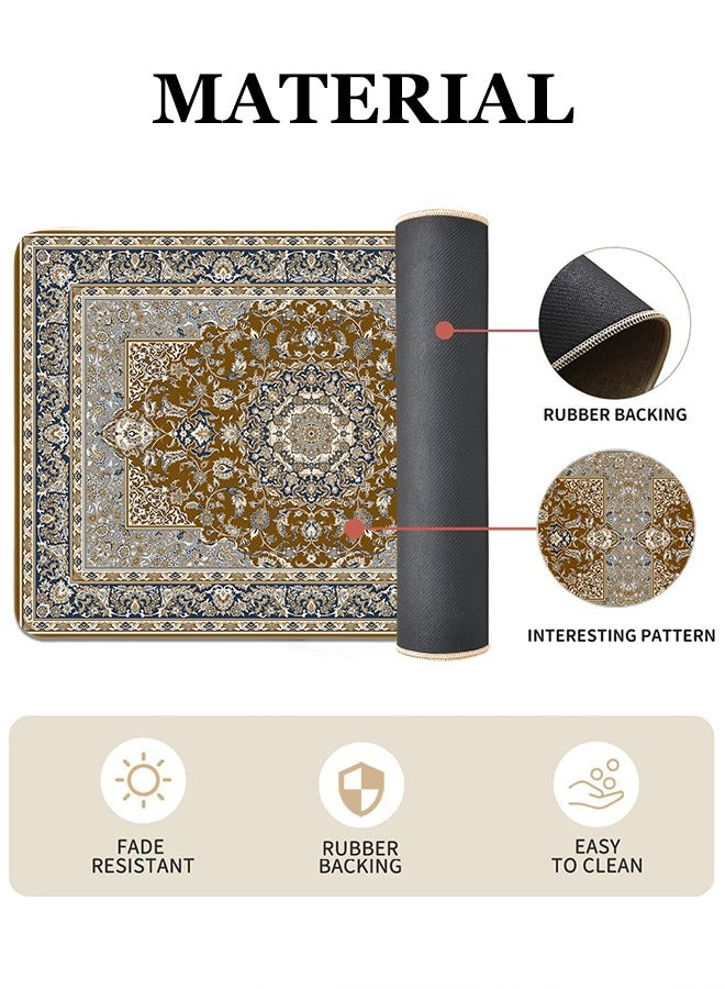 2 PCS Kitchen Floor Mats Rugs Set, Cushion Floor Carpet, Waterproof, Oil Resistant and Anti-Fatigue PU Standing Mat for Kitchen, Floor, Office, Sink, Laundry 45*75CM+45*120CM - Image 2