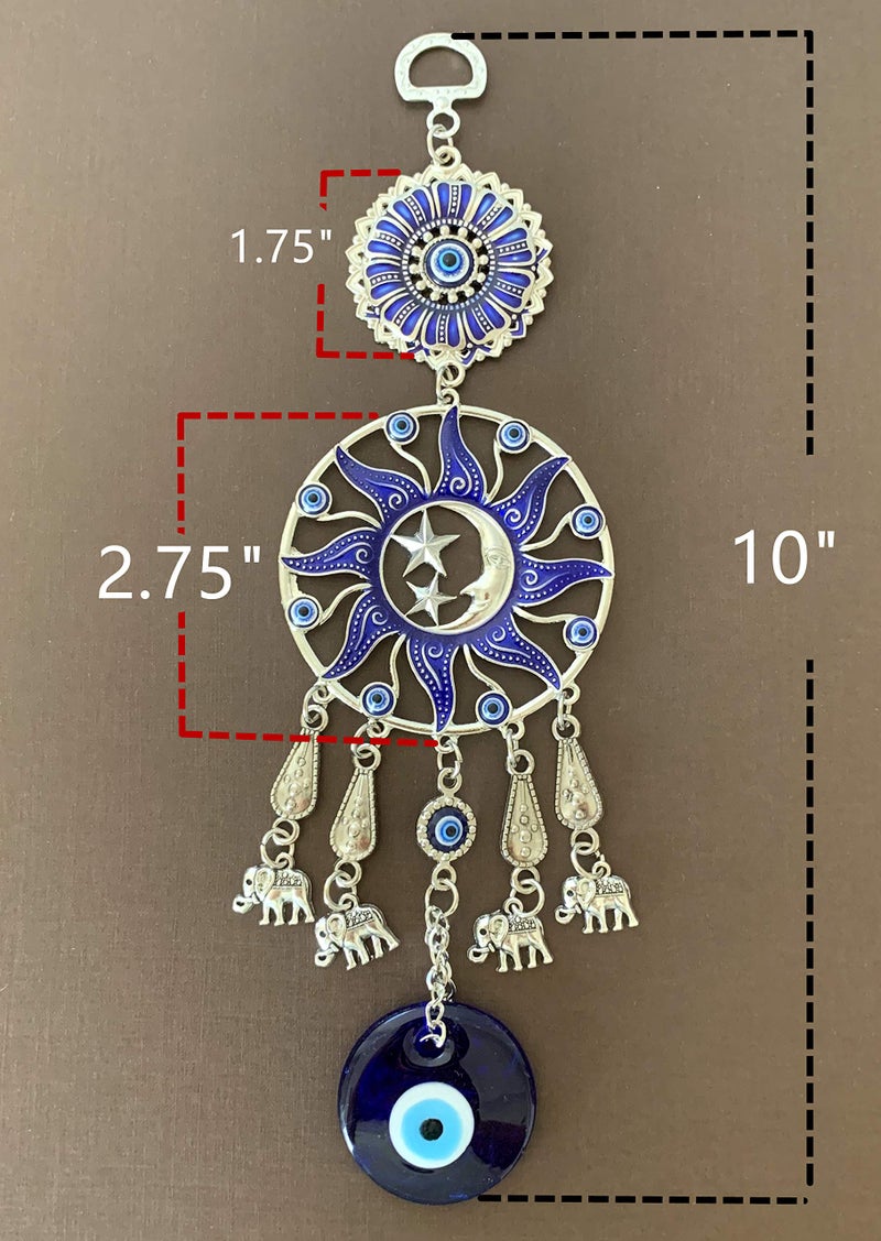 بيتر ديكور تميمة ديكور للتعليق على الحائط بتصميم عين الشر الزرقاء التركية -Cl17 - Image 4