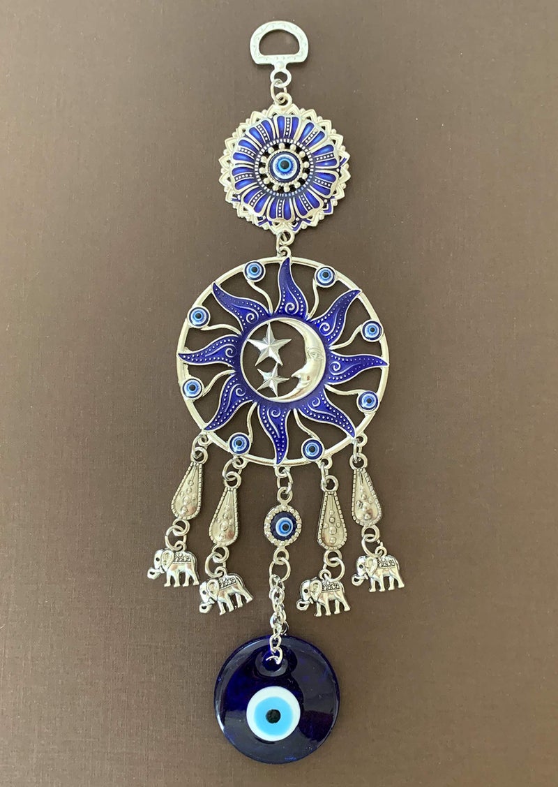 بيتر ديكور تميمة ديكور للتعليق على الحائط بتصميم عين الشر الزرقاء التركية -Cl17 - Image 2