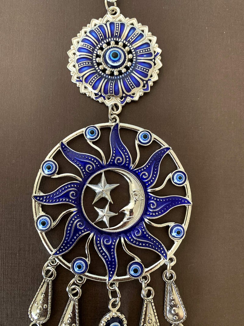 بيتر ديكور تميمة ديكور للتعليق على الحائط بتصميم عين الشر الزرقاء التركية -Cl17 - Image 3