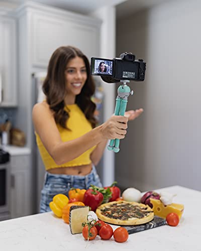 JOBY PodZilla Medium Kit, Flexible Tripod with GripTight 360 Phone Mount, Phone Tripod from The Creators of GorillaPod, Compatible with iPhone, Smartphones and Action Cameras, up to 1Kg, Teal - Image 2