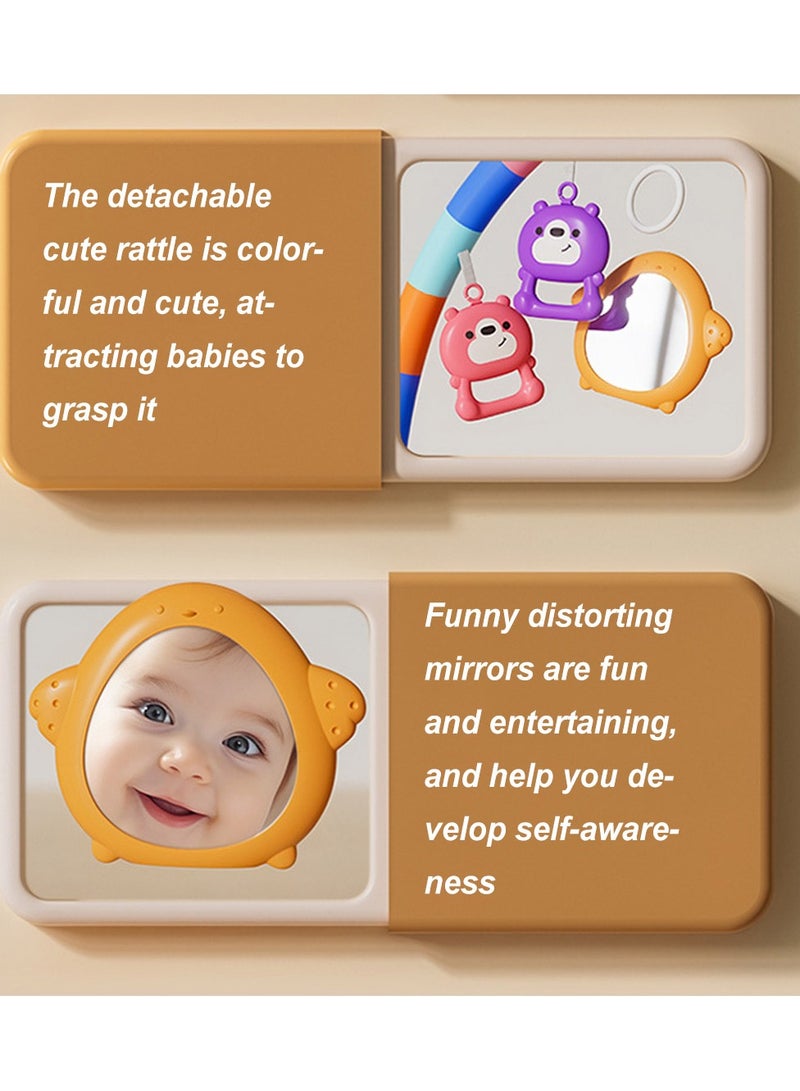 ما بيبي سجادة لعب للأطفال، صالة ألعاب رياضية للأطفال، سجادة أنشطة مرحة على البطن مع 5 ألعاب حسية للأطفال الرضع، موسيقى وأضواء، هدايا للأولاد والبنات للمواليد الجدد - Image 3